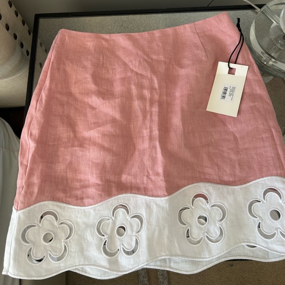 Staud Margaux Linen A-line skirt - Picture 3 of 3